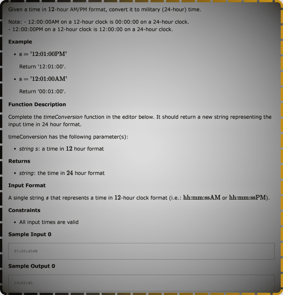 Time Conversion HackerRank Solution » Using Java